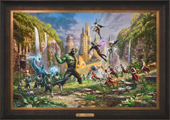 Battle for Wakanda Wall Art by Thomas Kinkade Studios Estate Edition Canvas 24" x 36" Estate Bronze