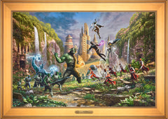 Battle for Wakanda Wall Art by Thomas Kinkade Studios Estate Edition Canvas 24" x 36" Gallery Gold