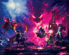 Doctor Strange vs. The Dark Despot Wall Art by Thomas Kinkade Studios Canvas Gallery Wrap 10" x 14" Unframed