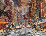 Deadpool - Snow Day Wall Art by Thomas Kinkade Studios Canvas Gallery Wrap 24" x 30" Unframed