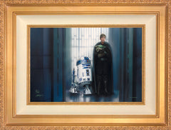 The Mandalorian ™ - In Good Hands Wall Art by Thomas Kinkade Studios Standard Number Canvas 12" x 18" Antique Gold