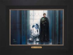 The Mandalorian ™ - In Good Hands Wall Art by Thomas Kinkade Studios Estate Edition Canvas 12" x 18" Modern Black