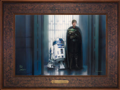 The Mandalorian ™ - In Good Hands Wall Art by Thomas Kinkade Studios Estate Edition Canvas 12" x 18" Gallery Bronze