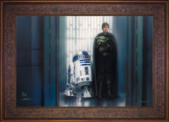 The Mandalorian ™ - In Good Hands Wall Art by Thomas Kinkade Studios Standard Number Canvas 18" x 27" Gallery Bronze
