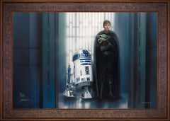 The Mandalorian ™ - In Good Hands Wall Art by Thomas Kinkade Studios Standard Number Canvas 24" x 36" Gallery Bronze