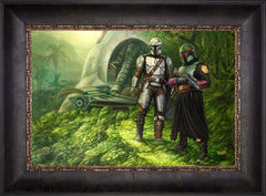 The Mandalorian ™ - Brothers in Arms Wall Art by Thomas Kinkade Studios Standard Number Canvas 12" x 18" Cabernet