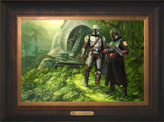 The Mandalorian ™ - Brothers in Arms Wall Art by Thomas Kinkade Studios Estate Edition Canvas 12" x 18" Estate Bronze