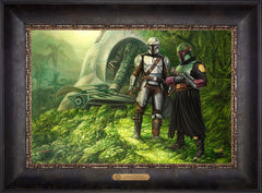 The Mandalorian ™ - Brothers in Arms Wall Art by Thomas Kinkade Studios Estate Edition Canvas 12" x 18" Cabernet