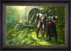 The Mandalorian ™ - Brothers in Arms Wall Art by Thomas Kinkade Studios Standard Number Canvas 18" x 27" Cabernet