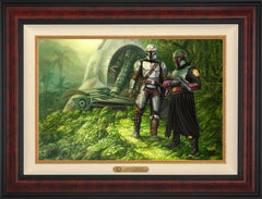 The Mandalorian ™ - Brothers in Arms Wall Art by Thomas Kinkade Studios Estate Edition Canvas 18" x 27" Gallery Burl