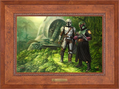 The Mandalorian ™ - Brothers in Arms Wall Art by Thomas Kinkade Studios Estate Edition Canvas 18" x 27" Rustic Andalucian