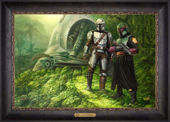 The Mandalorian ™ - Brothers in Arms Wall Art by Thomas Kinkade Studios Estate Edition Canvas 18" x 27" Cabernet