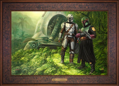 The Mandalorian ™ - Brothers in Arms Wall Art by Thomas Kinkade Studios Estate Edition Canvas 18" x 27" Gallery Bronze