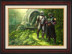 The Mandalorian ™ - Brothers in Arms Wall Art by Thomas Kinkade Studios Standard Number Canvas 24" x 36" Gallery Burl