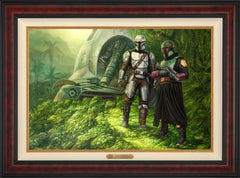 The Mandalorian ™ - Brothers in Arms Wall Art by Thomas Kinkade Studios Estate Edition Canvas 24" x 36" Gallery Burl