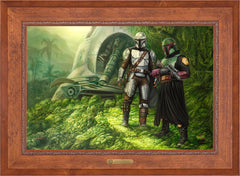 The Mandalorian ™ - Brothers in Arms Wall Art by Thomas Kinkade Studios Estate Edition Canvas 24" x 36" Rustic Andalucian