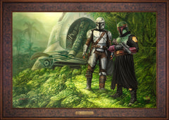 The Mandalorian ™ - Brothers in Arms Wall Art by Thomas Kinkade Studios Estate Edition Canvas 24" x 36" Gallery Bronze