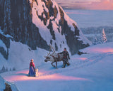 Disney Frozen Wall Art by Thomas Kinkade Studios Canvas Gallery Wrap 8" x 10" Unframed