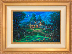 A Supernatural Retreat Wall Art by Zac Kinkade Standard Number Canvas 12" x 18" Antique Gold