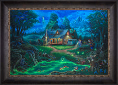 A Supernatural Retreat Wall Art by Zac Kinkade Standard Number Canvas 18" x 27" Cabernet