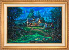 A Supernatural Retreat Wall Art by Zac Kinkade Standard Number Canvas 24" x 36" Antique Gold
