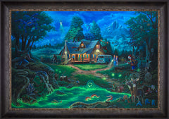A Supernatural Retreat Wall Art by Zac Kinkade Standard Number Canvas 24" x 36" Cabernet
