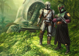 The Mandalorian ™ - Brothers in Arms Wall Art by Thomas Kinkade Studios Canvas Gallery Wrap 10" x 14" Unframed
