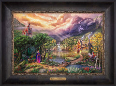 Disney The Evil Queen Wall Art by Thomas Kinkade Studios Estate Edition Canvas 12" x 18" Cabernet