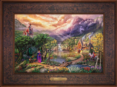 Disney The Evil Queen Wall Art by Thomas Kinkade Studios Estate Edition Canvas 12" x 18" Gallery Bronze