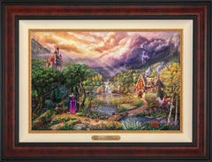 Disney The Evil Queen Wall Art by Thomas Kinkade Studios Estate Edition Canvas 18" x 27" Gallery Burl