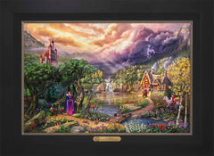 Disney The Evil Queen Wall Art by Thomas Kinkade Studios Estate Edition Canvas 18" x 27" Modern Black