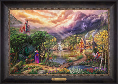 Disney The Evil Queen Wall Art by Thomas Kinkade Studios Estate Edition Canvas 18" x 27" Cabernet