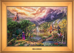 Disney The Evil Queen Wall Art by Thomas Kinkade Studios Estate Edition Canvas 18" x 27" Gallery Gold