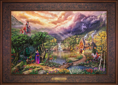 Disney The Evil Queen Wall Art by Thomas Kinkade Studios Estate Edition Canvas 18" x 27" Gallery Bronze