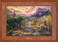 Disney The Evil Queen Wall Art by Thomas Kinkade Studios Estate Edition Canvas 24" x 36" Rustic Andalucian