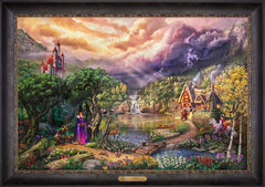 Disney The Evil Queen Wall Art by Thomas Kinkade Studios Estate Edition Canvas 24" x 36" Cabernet