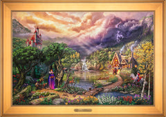 Disney The Evil Queen Wall Art by Thomas Kinkade Studios Estate Edition Canvas 24" x 36" Gallery Gold