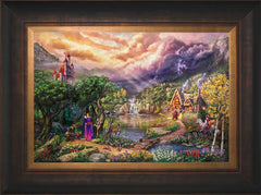 Disney The Evil Queen Wall Art by Thomas Kinkade Studios Jewel Edition Canvas 12" x 18" Estate Bronze