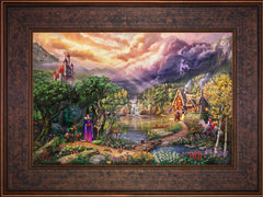 Disney The Evil Queen Wall Art by Thomas Kinkade Studios Jewel Edition Canvas 12" x 18" Gallery Bronze