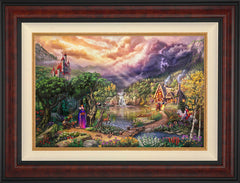 Disney The Evil Queen Wall Art by Thomas Kinkade Studios Jewel Edition Canvas 18" x 27" Gallery Burl