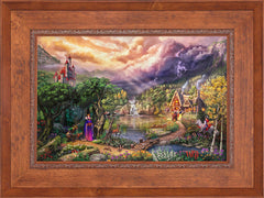 Disney The Evil Queen Wall Art by Thomas Kinkade Studios Jewel Edition Canvas 18" x 27" Rustic Andalucian