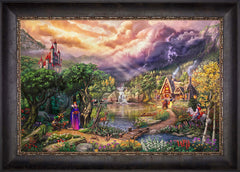 Disney The Evil Queen Wall Art by Thomas Kinkade Studios Jewel Edition Canvas 18" x 27" Cabernet