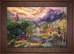 Disney The Evil Queen Wall Art by Thomas Kinkade Studios Jewel Edition Canvas 18" x 27" Gallery Bronze