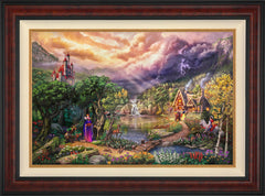 Disney The Evil Queen Wall Art by Thomas Kinkade Studios Jewel Edition Canvas 24" x 36" Gallery Burl
