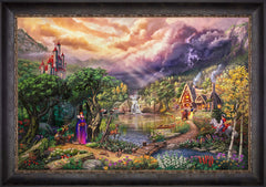 Disney The Evil Queen Wall Art by Thomas Kinkade Studios Jewel Edition Canvas 24" x 36" Cabernet