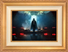 Obi-Wan Kenobi ™ - Darkness Has Arrived Wall Art by Thomas Kinkade Studios Standard Number Canvas 12" x 18" Antique Gold