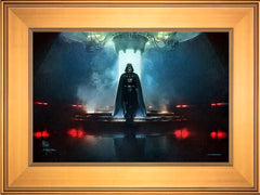 Obi-Wan Kenobi ™ - Darkness Has Arrived Wall Art by Thomas Kinkade Studios Standard Number Canvas 12" x 18" Gallery Gold