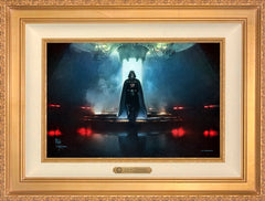 Obi-Wan Kenobi ™ - Darkness Has Arrived Wall Art by Thomas Kinkade Studios Estate Edition Canvas 12" x 18" Antique Gold