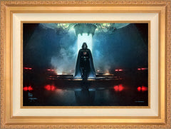 Obi-Wan Kenobi ™ - Darkness Has Arrived Wall Art by Thomas Kinkade Studios Standard Number Canvas 18" x 27" Antique Gold