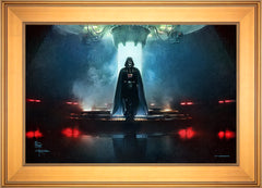 Obi-Wan Kenobi ™ - Darkness Has Arrived Wall Art by Thomas Kinkade Studios Standard Number Canvas 18" x 27" Gallery Gold